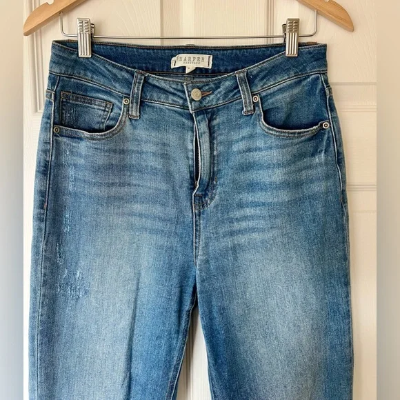 Harper Heritage High Rise Straight Cropped Jean - Picture 2 of 7